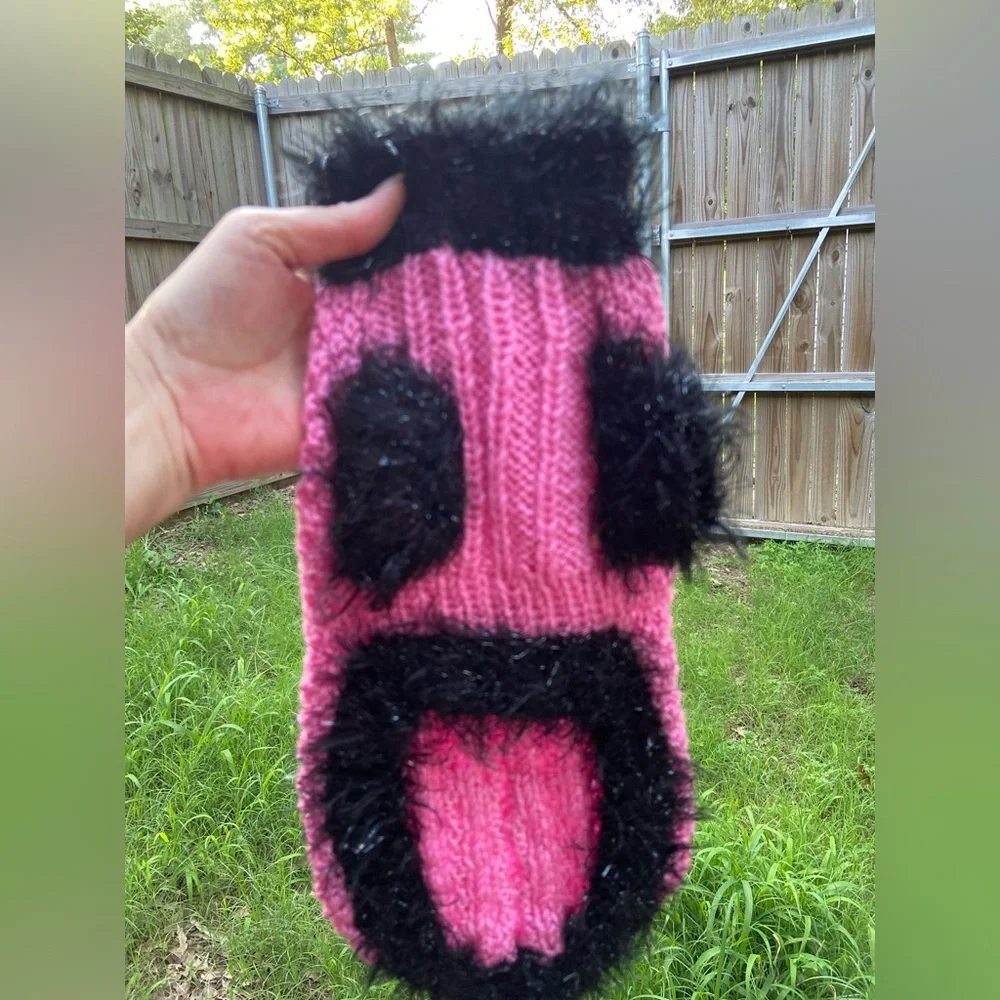 Dressy Dog Sweater for small girl dogs. Winter Dog Jacket/Coat for Female Dogs